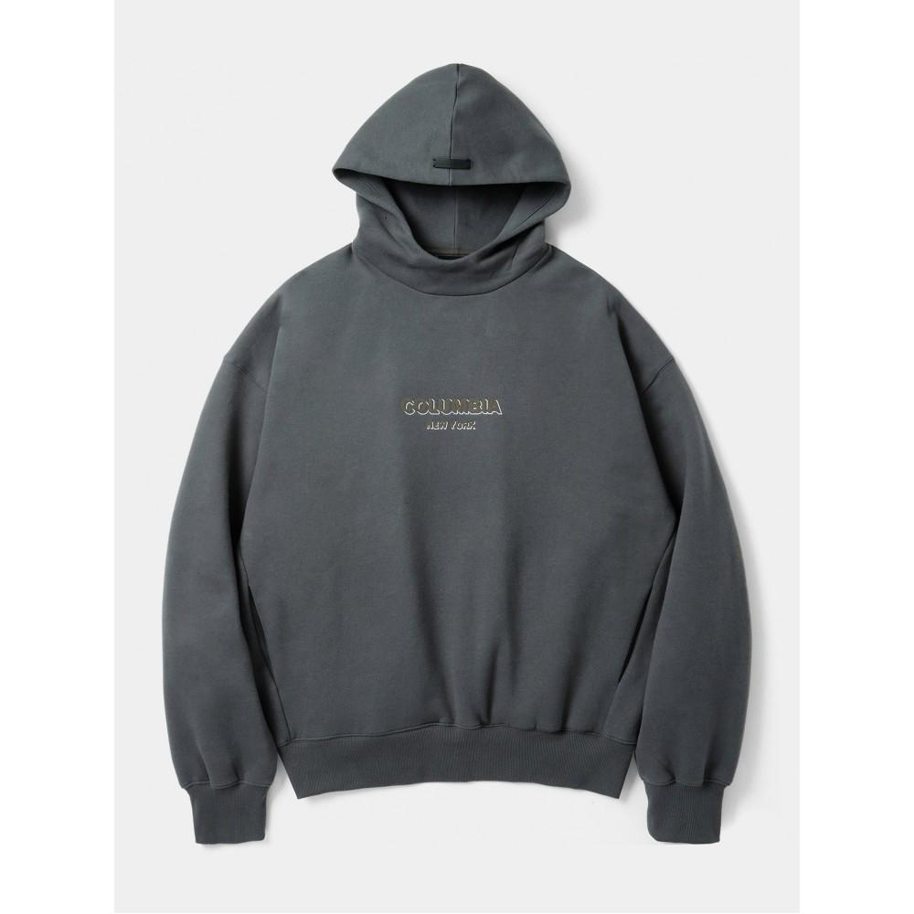 B/S NY MOC NECK H/FLEECE HOODIE 차콜