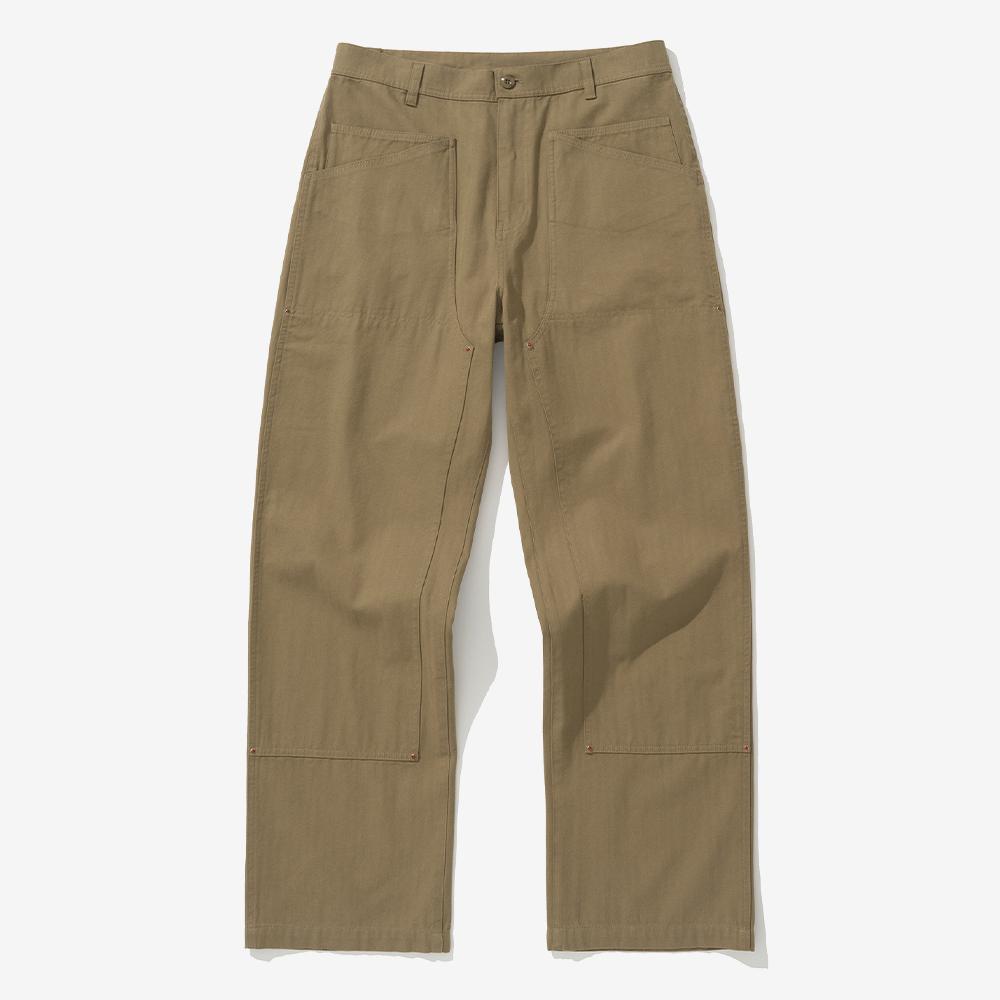 double knee stud pants coffee