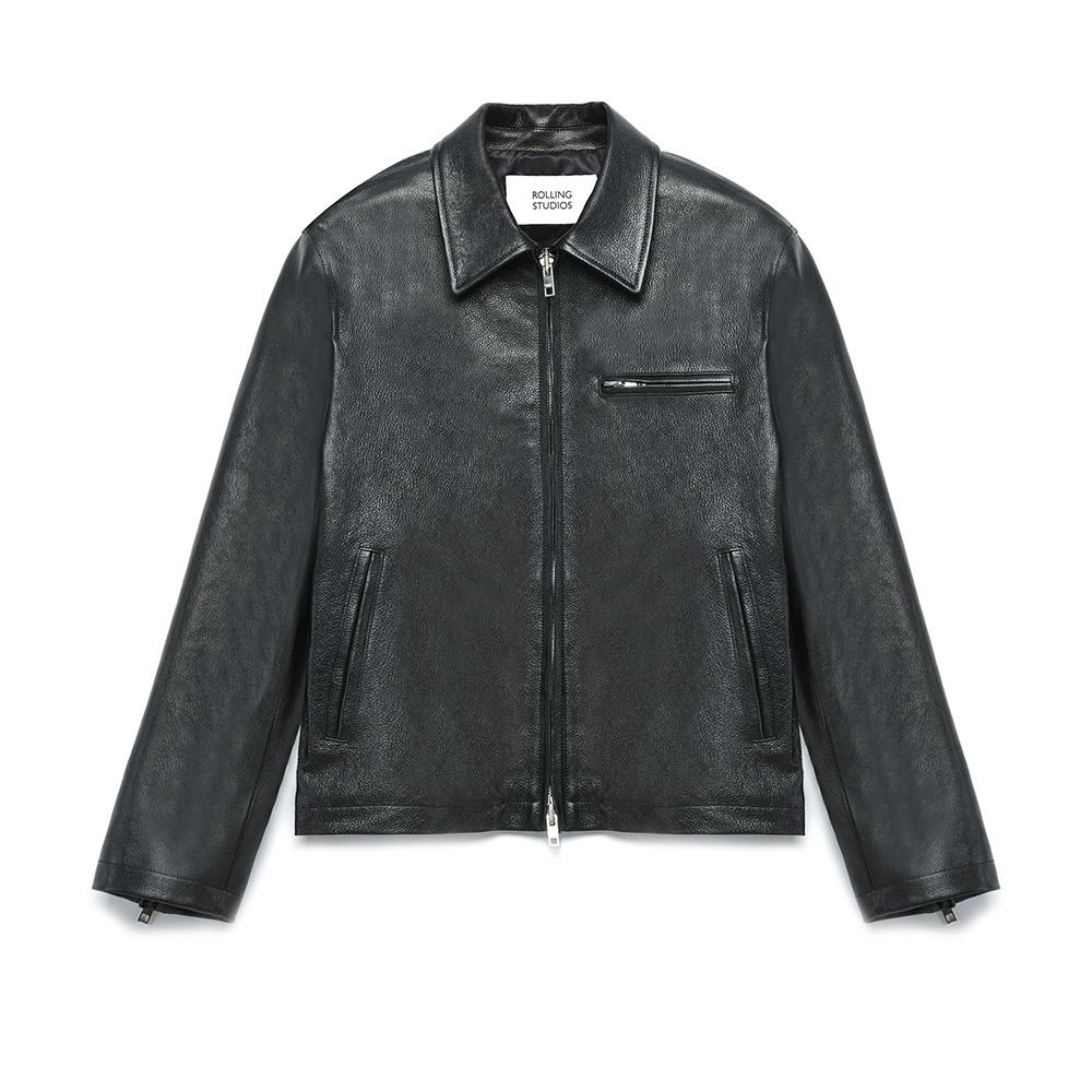 ZIPPED JACKET GOATSKIN BLACK