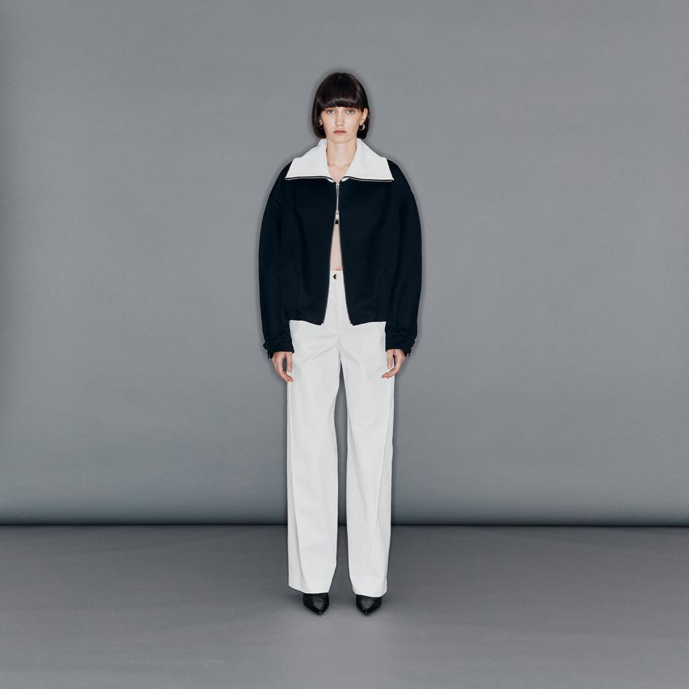 ANTARES Twisted straight pants White