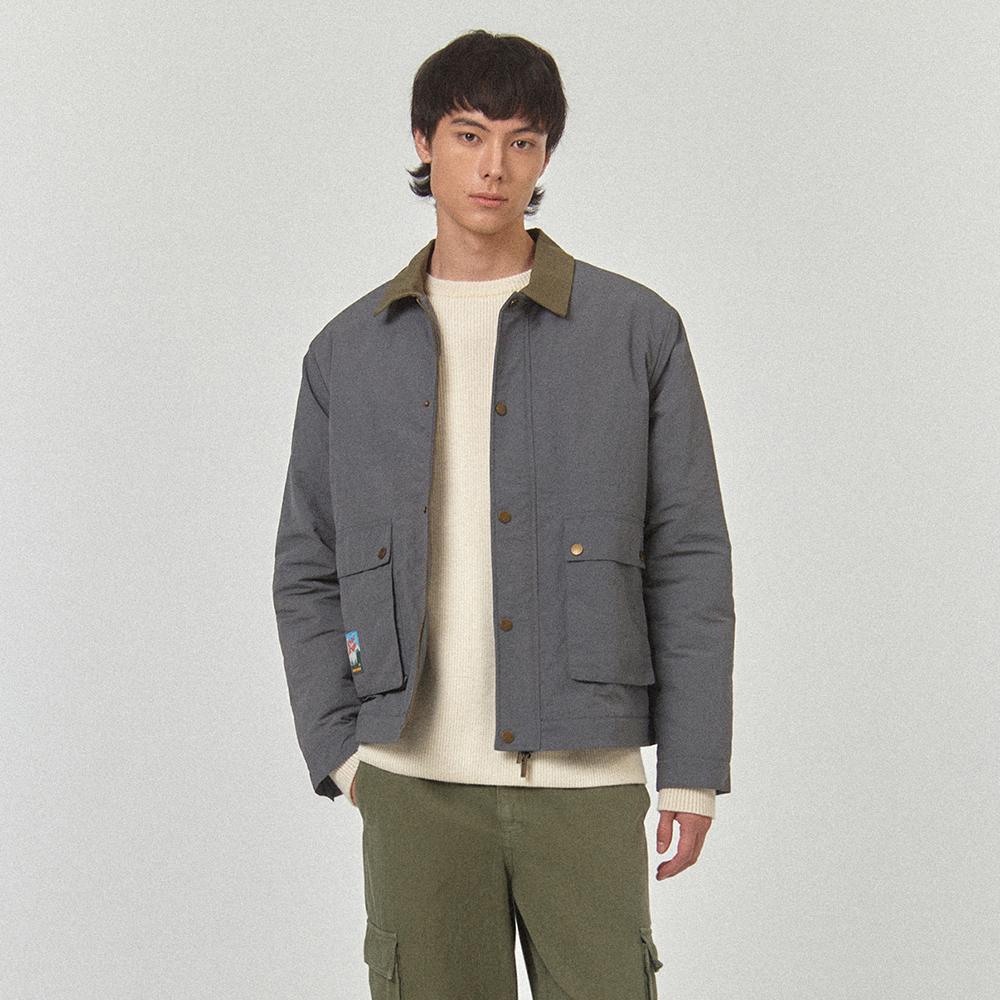 VOME - RIPSTOP PADDED BLOUSON_Dark Grey