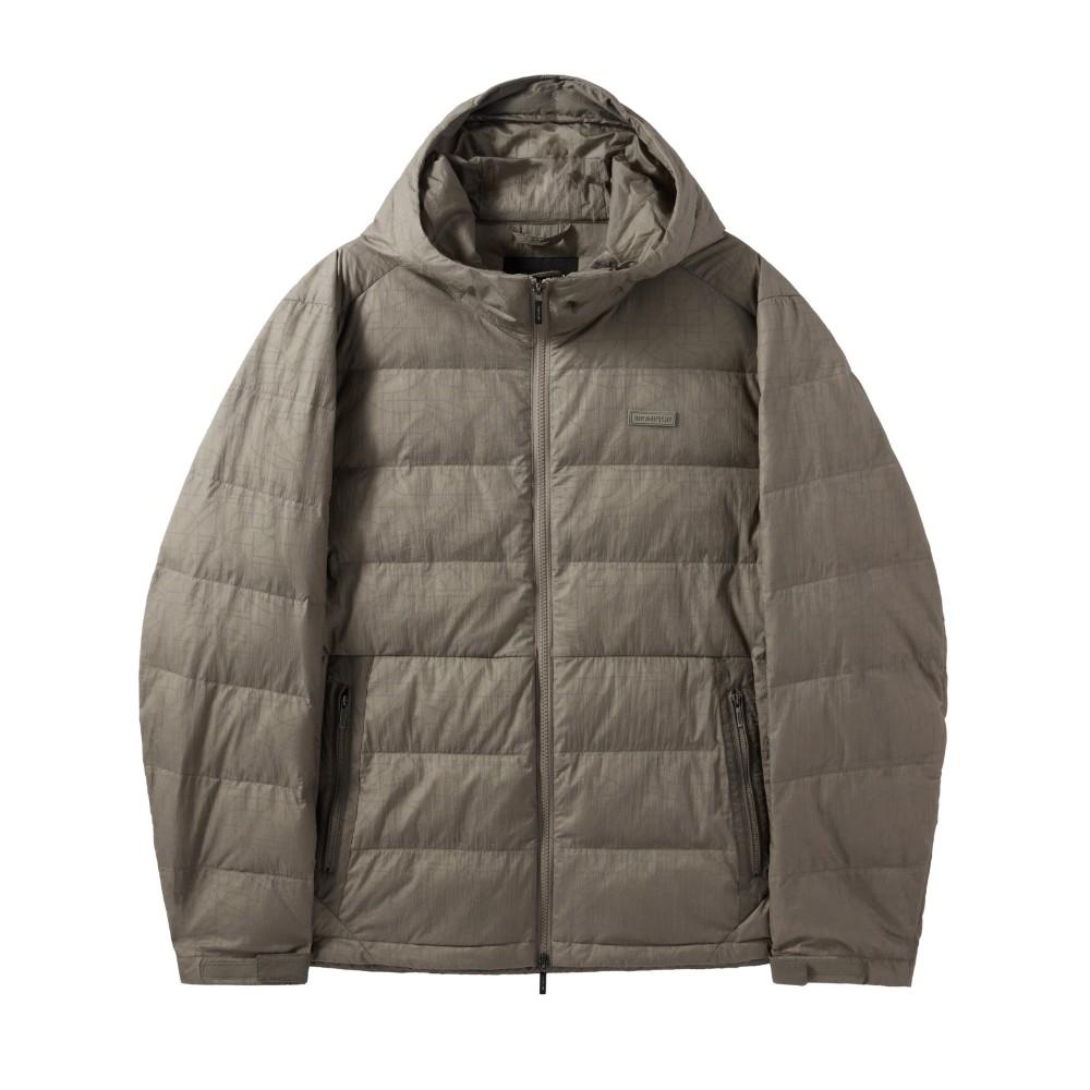 REFLECTIVE AEROWARM HOOD LIGHTWEIGHT DOWN - KHAKI (P244MDW202)