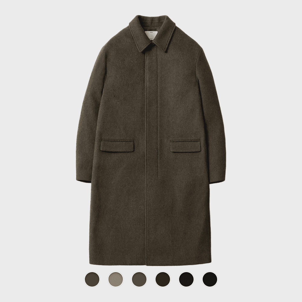 Melton Wool Mac Coat - 6 Color