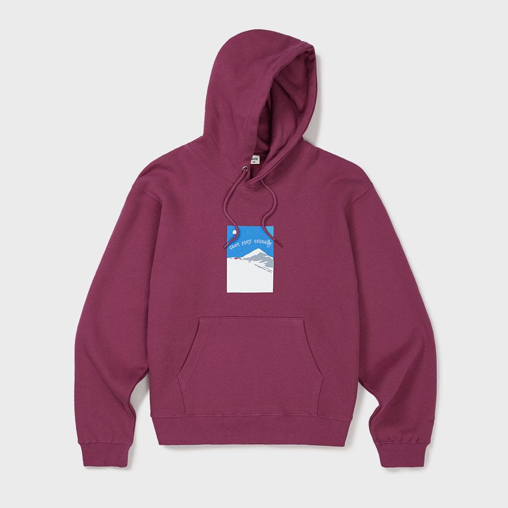 [Mmlg] SNOW TOWN HOODIE (MULBERRY)