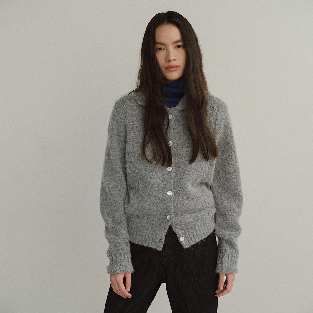 [2차리오더]ALPACA CARDIGAN (LIGHT CHARCOAL)