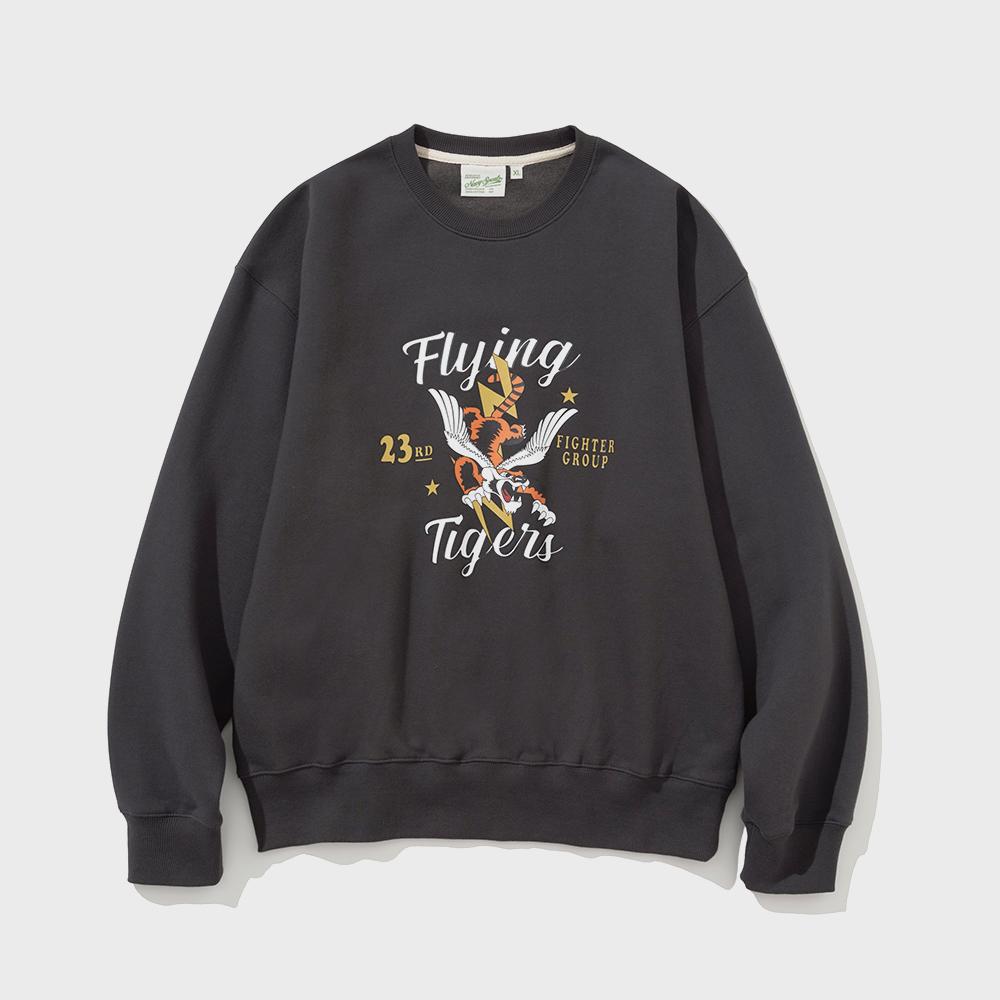 flying tigers sweatshirt(napping) charcoal