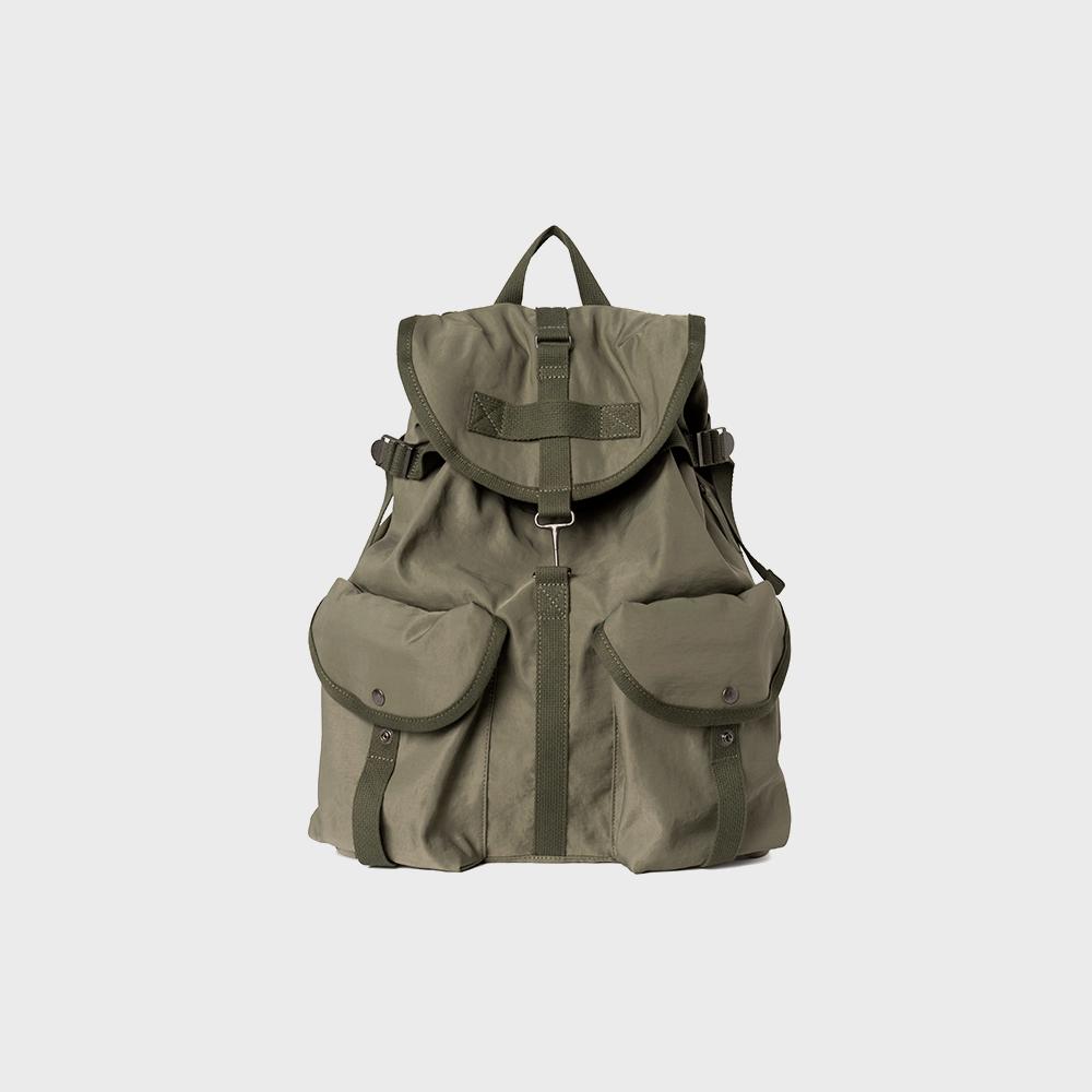 two pocket day backpack olive