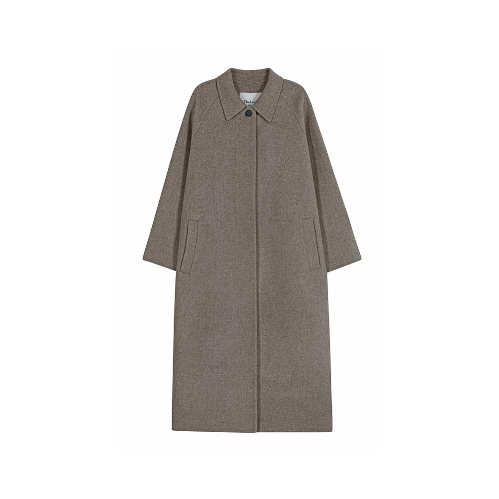 [THELOOM]SINGLE MAC COAT_BROWN