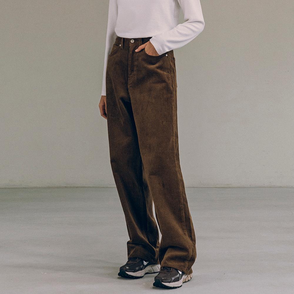 SIPT7136 뉴 와이드 코듀로이 팬츠_Brown