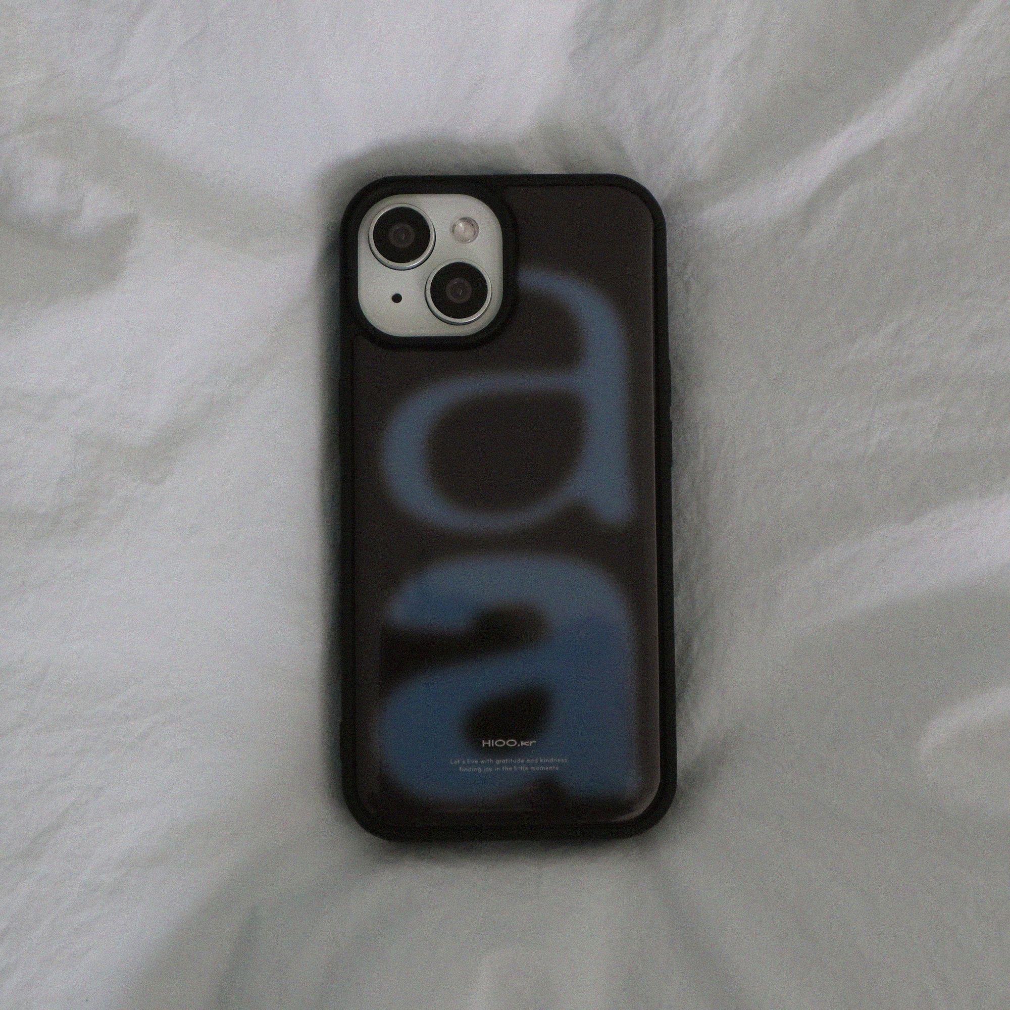  aa cocoa epoxy case - blue. (에폭시 범퍼 케이스)