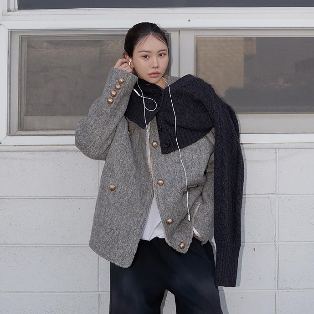 over four pocket fur jacket (3Color)