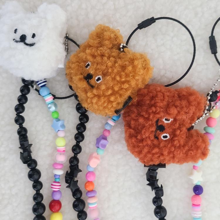 petit - stretching bears key ring