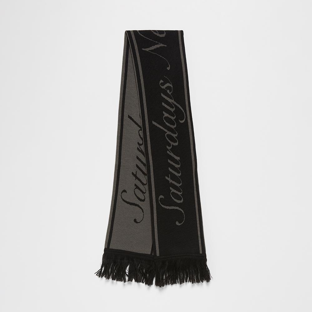 (U) FOOTBALL SCARF (BLACK)