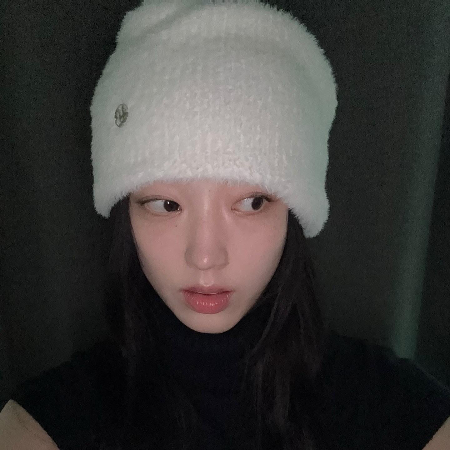 Fur Knit Beanie (FL-727_White)
