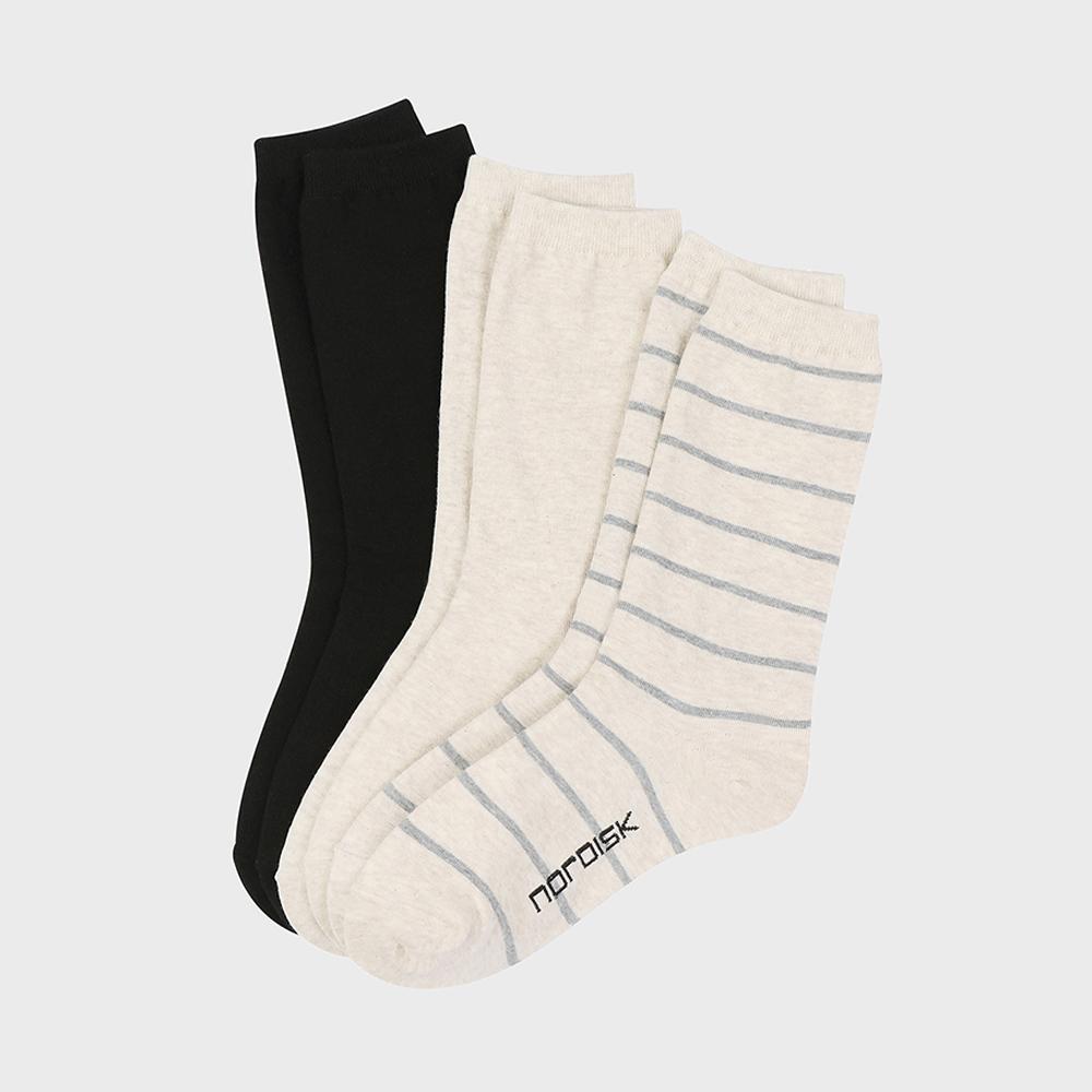 [시그니처] 하이 삭스 PACK (3 in 1)_Off White_OUA25S04W3