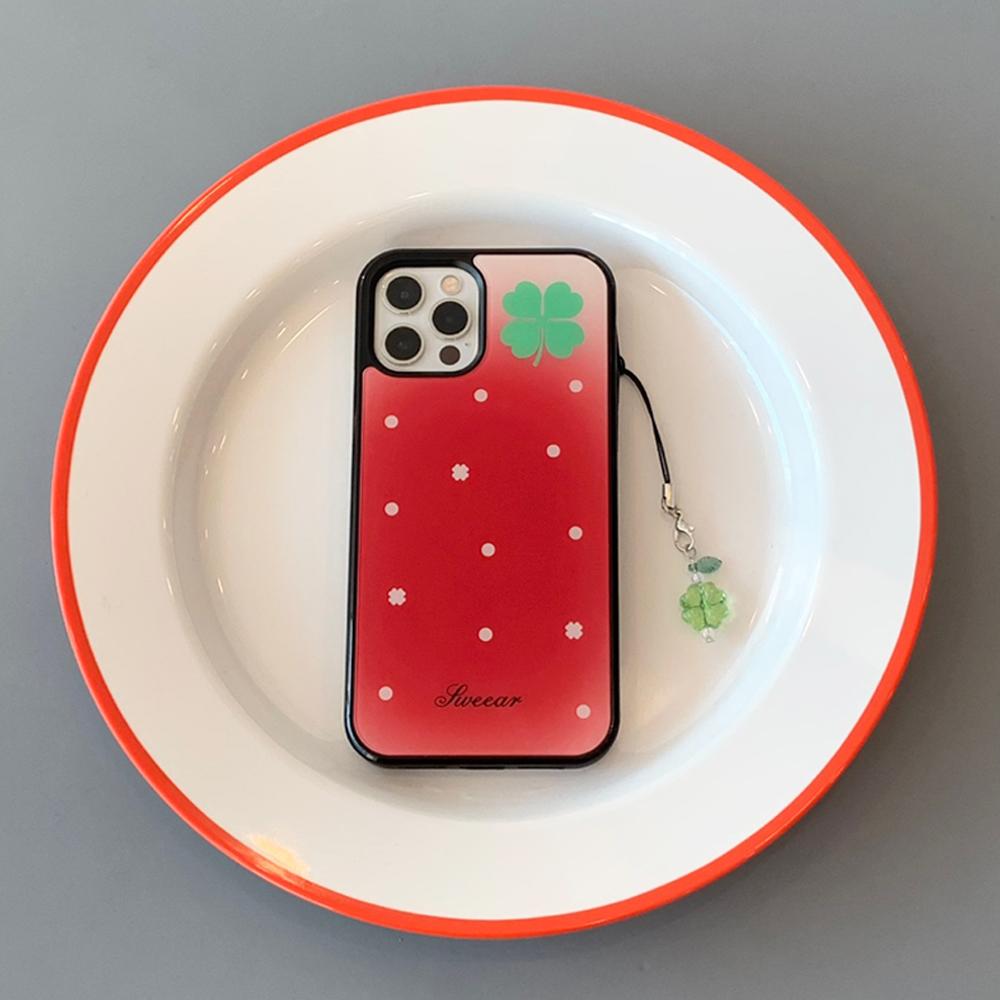 LUCKY STRAWBERRY GLASS CASE (일반/맥세이프)