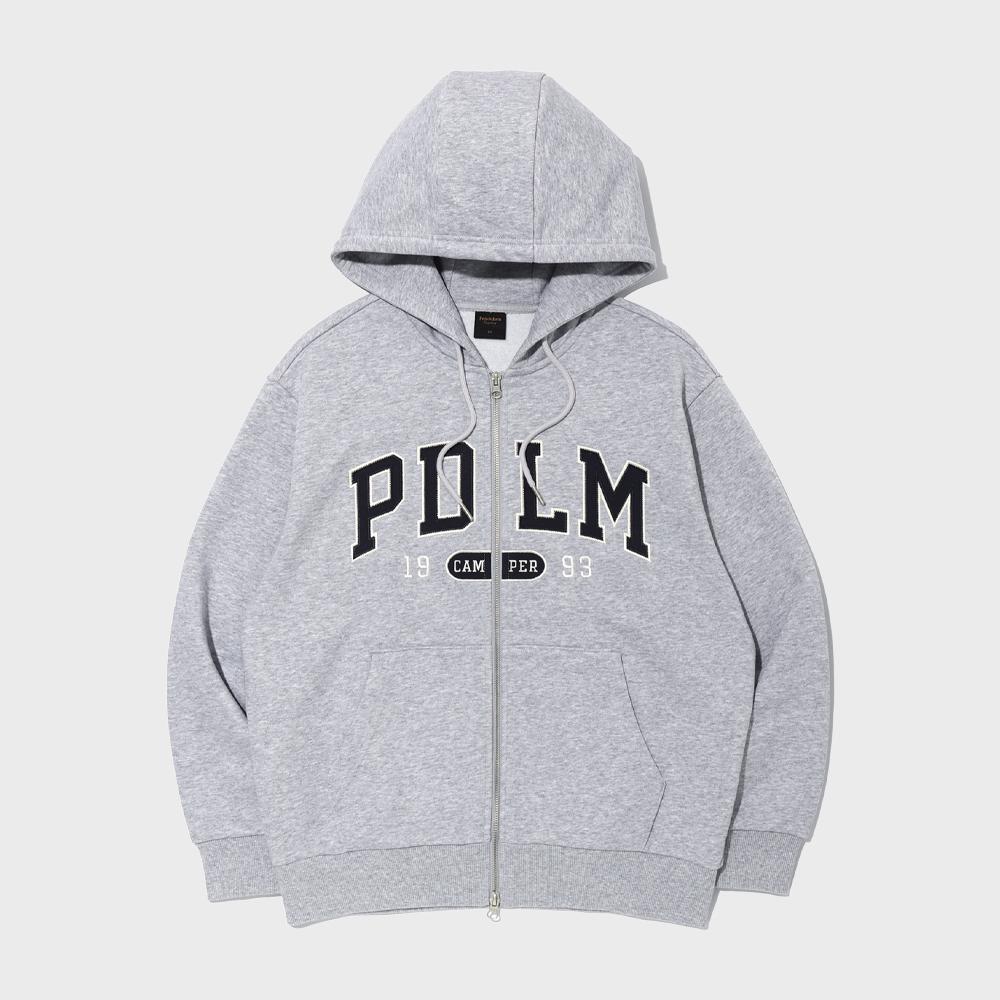 PDLM 로고 후드 집업 MELANGE GREY (LP6TU147-097)