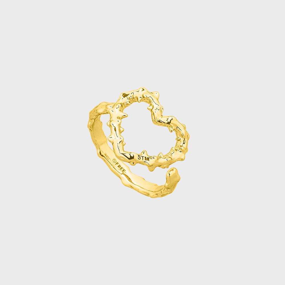 NO.611 [GOLD] SPIKY HEART RING