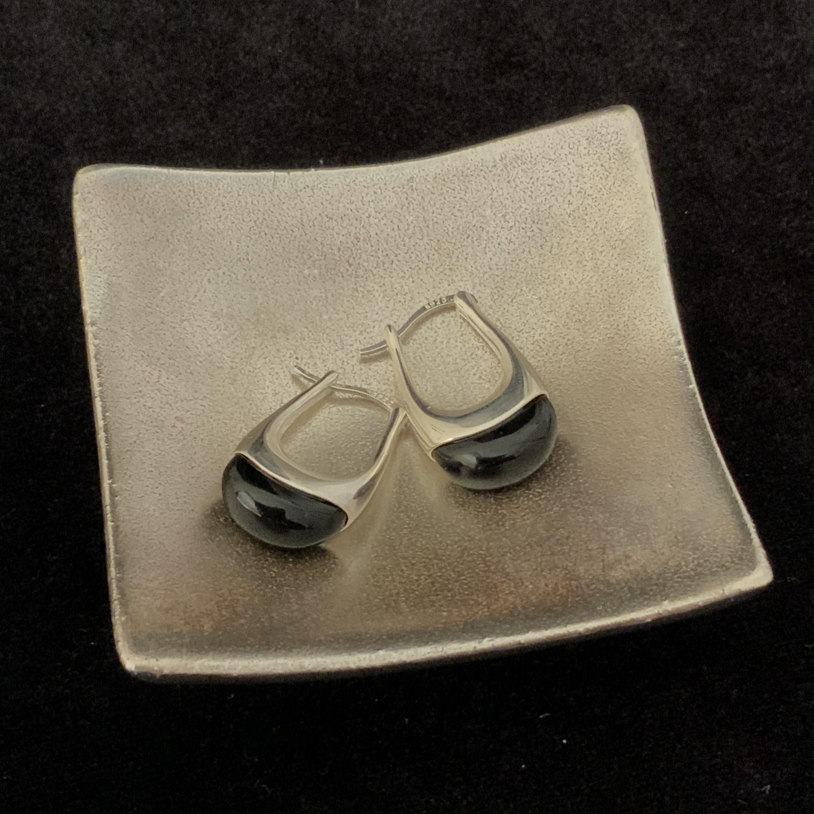 Onyx Hoops