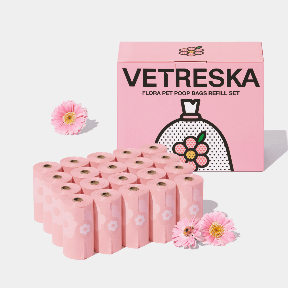 VETRESKA 플라워 풉백 리필 세트(300매)