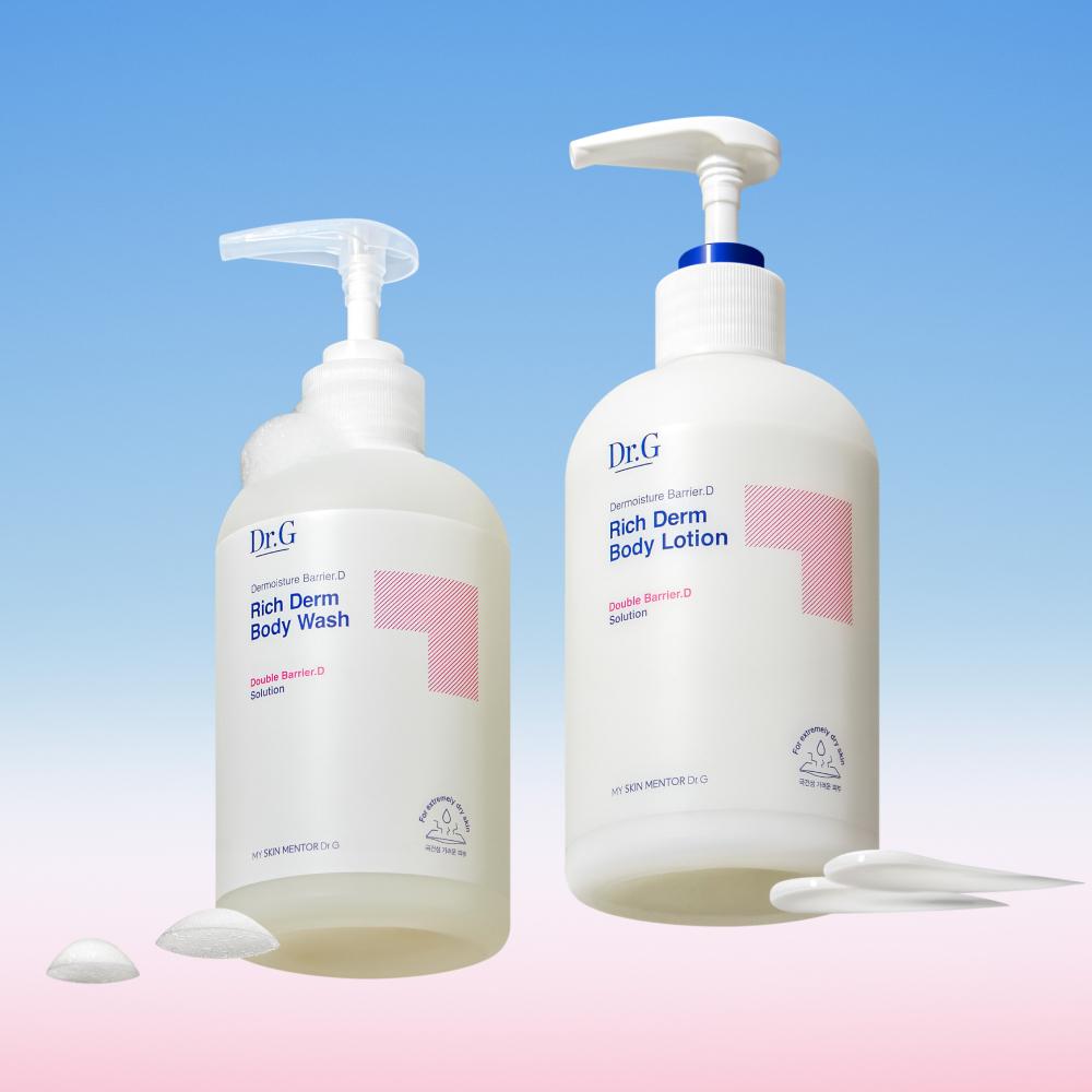 더모이스처 배리어.D 리치덤 바디워시 400ml+바디로션 400mL