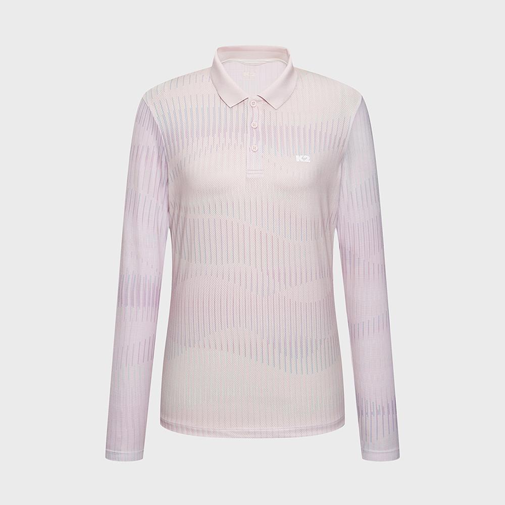 오싹(OSSAK) WIRE 긴팔 폴로 W_Light Pink_KWM25226P1