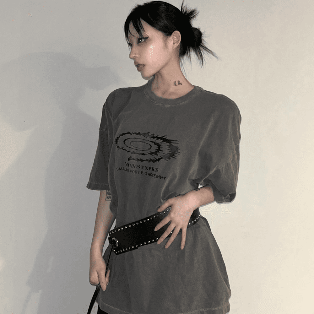 Swift Symbol Dying T-Shirt Gray