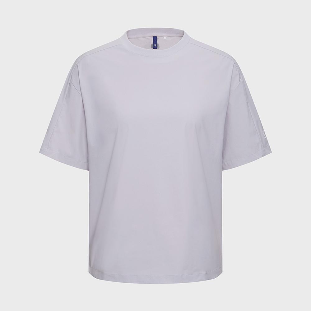 코드텐(CODE10) ICE 우븐 반팔 라운드 W_Pastel Violet_KWM25246V3