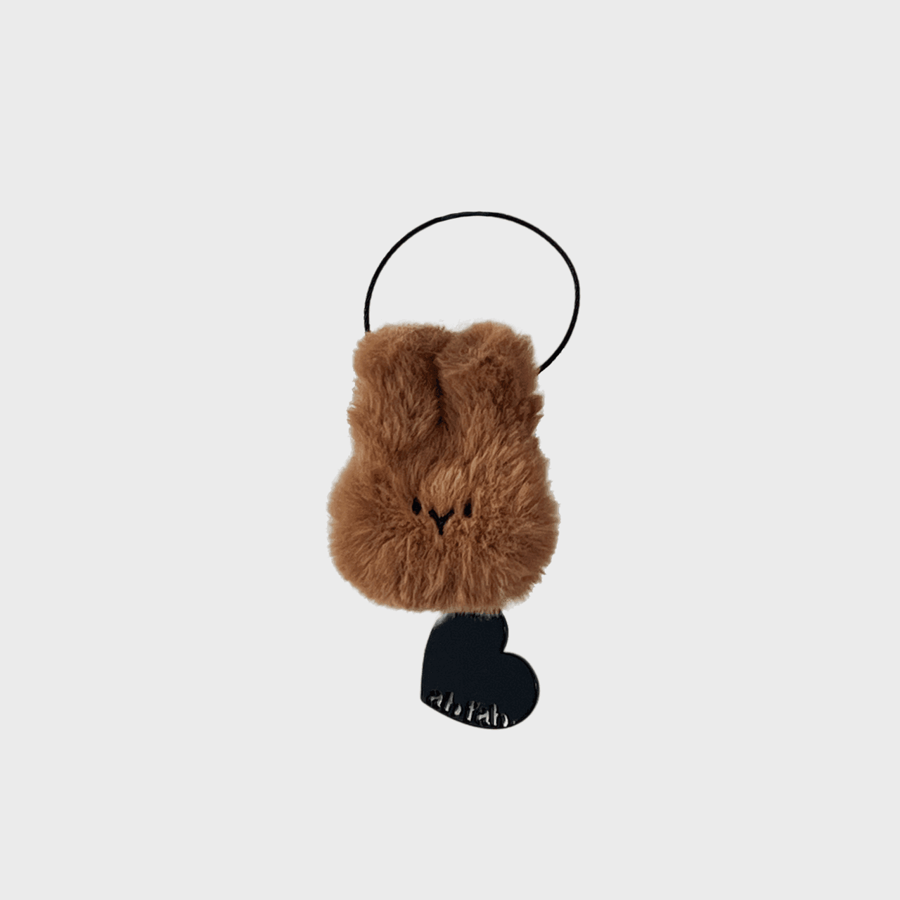 mini bunny key ring - Choco