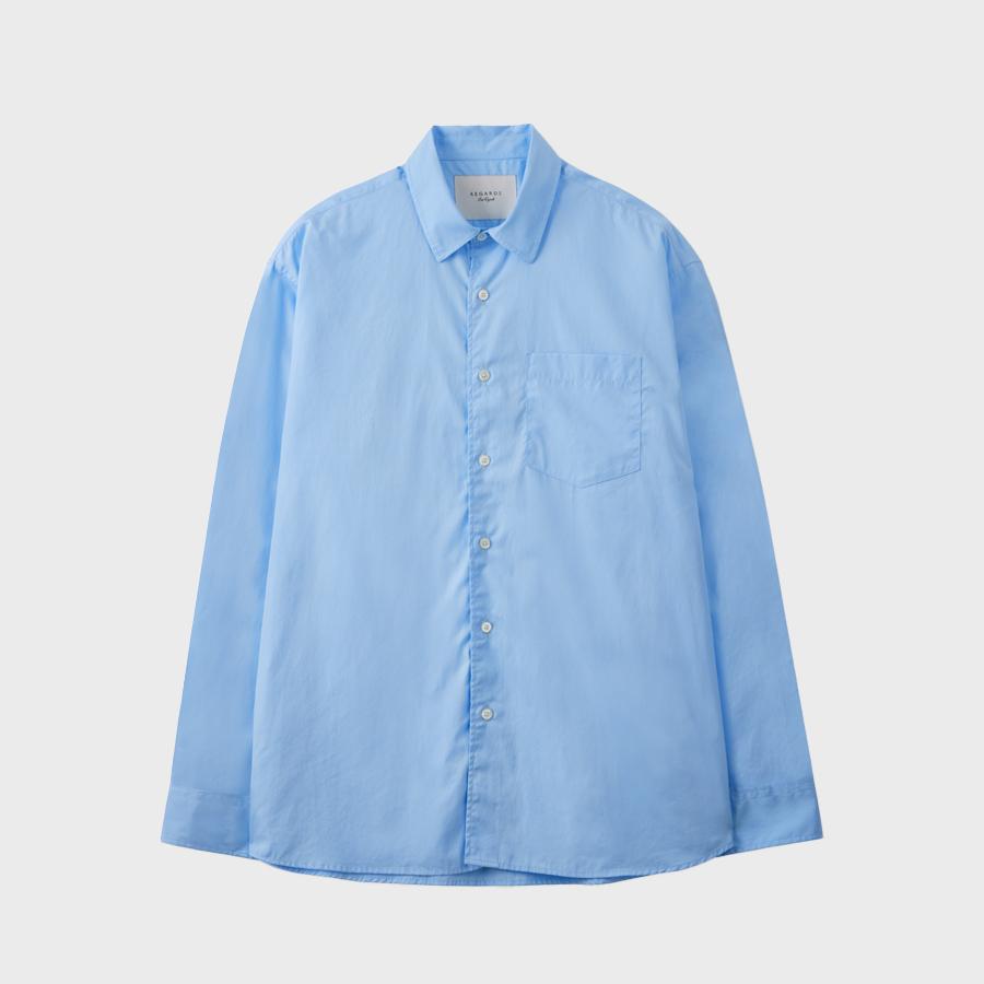 Straight Fit One-Pocket Shirt - Soft Sax