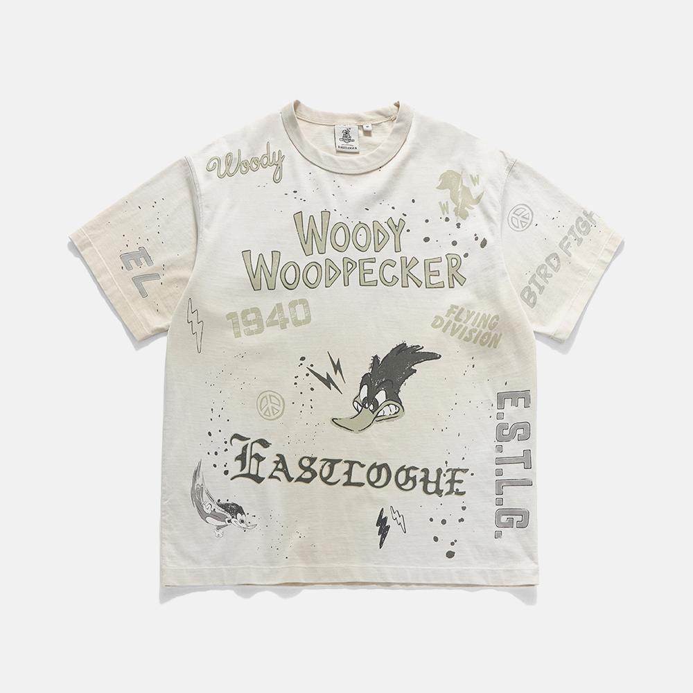 VINTAGE WOODY DOODLE T-SHIRT / WHITE
