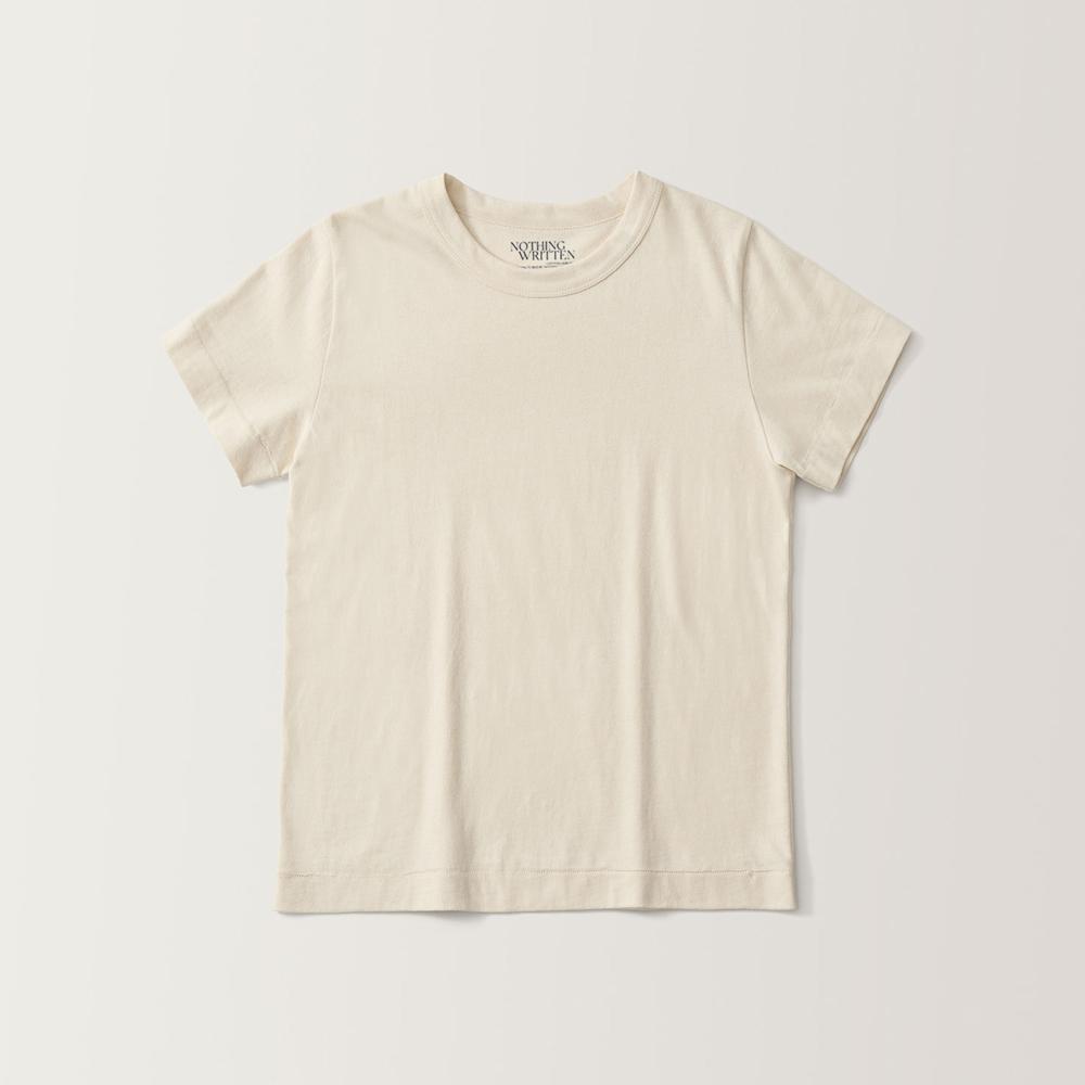 Standard washed t-shirt (Ivory)