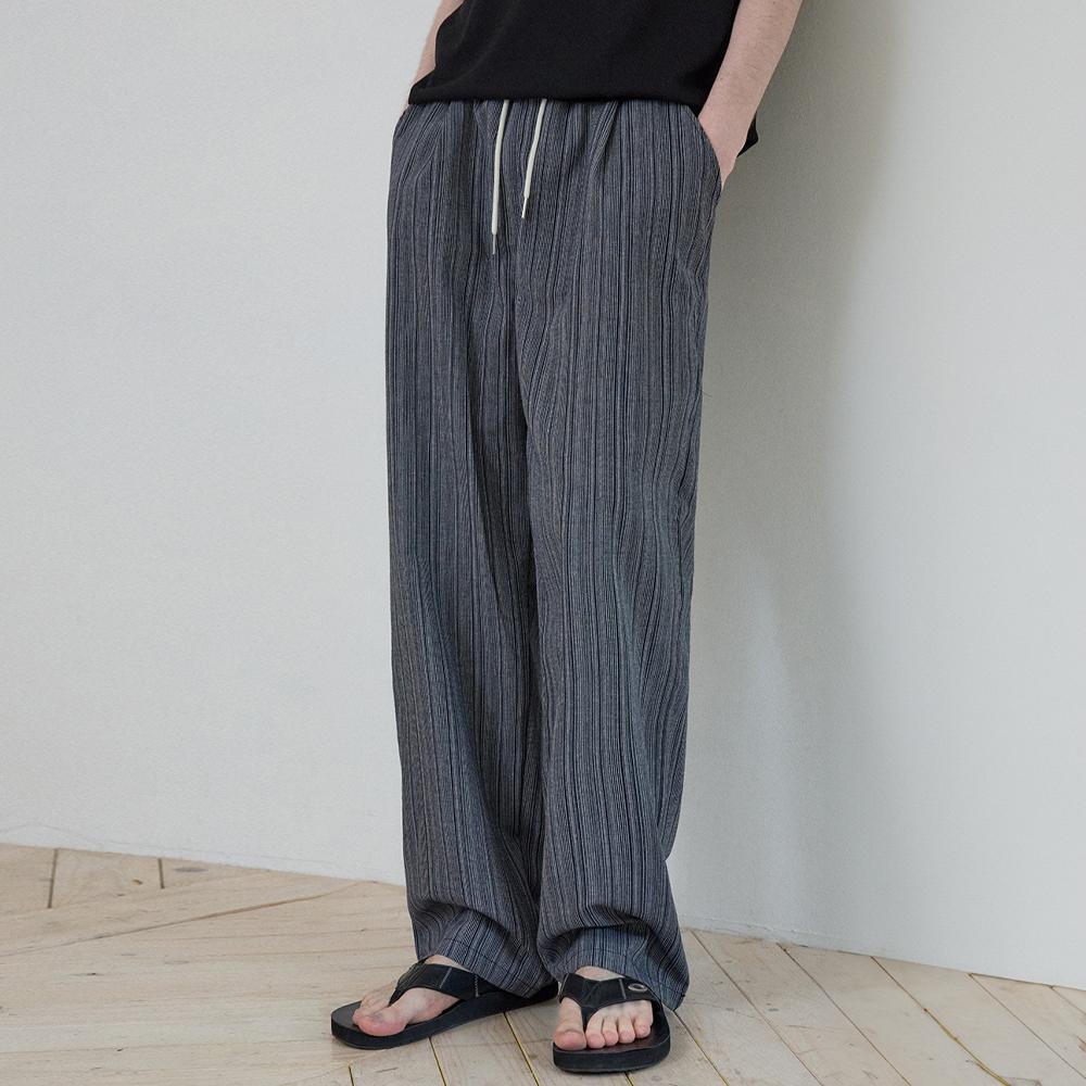 Bohemian Stripe Banding Pants_NAVY(W25-PT10)