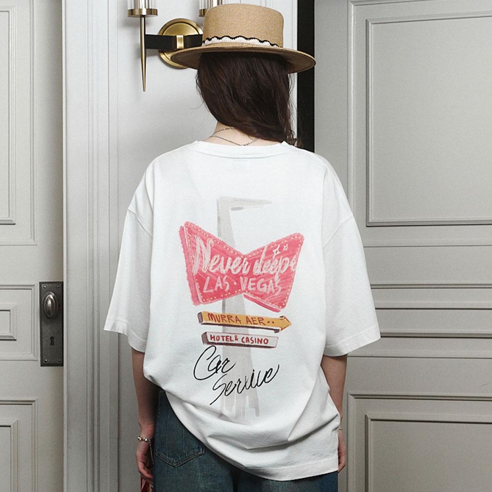 NEVER SLEEPS T-SHIRTS _ WHITE