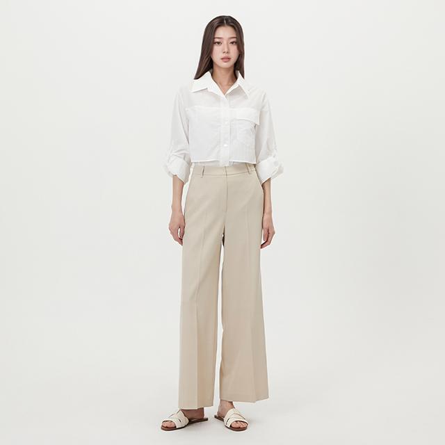 (SET-하의)레직기 스판 세미와이드팬츠 AR2WP467