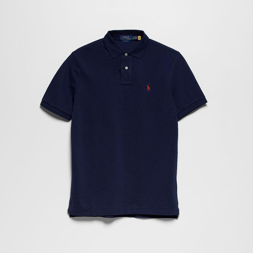 클래식핏 메시 폴로 셔츠 (BLUE)