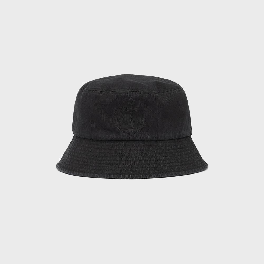 embroidery bucket hat black