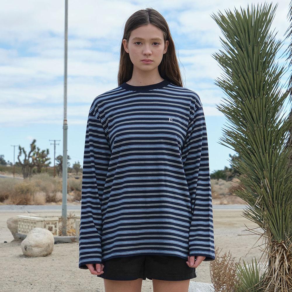 LONG SLEEVE STRIPED T-SHIRT_NAVY_LC267TS16NV