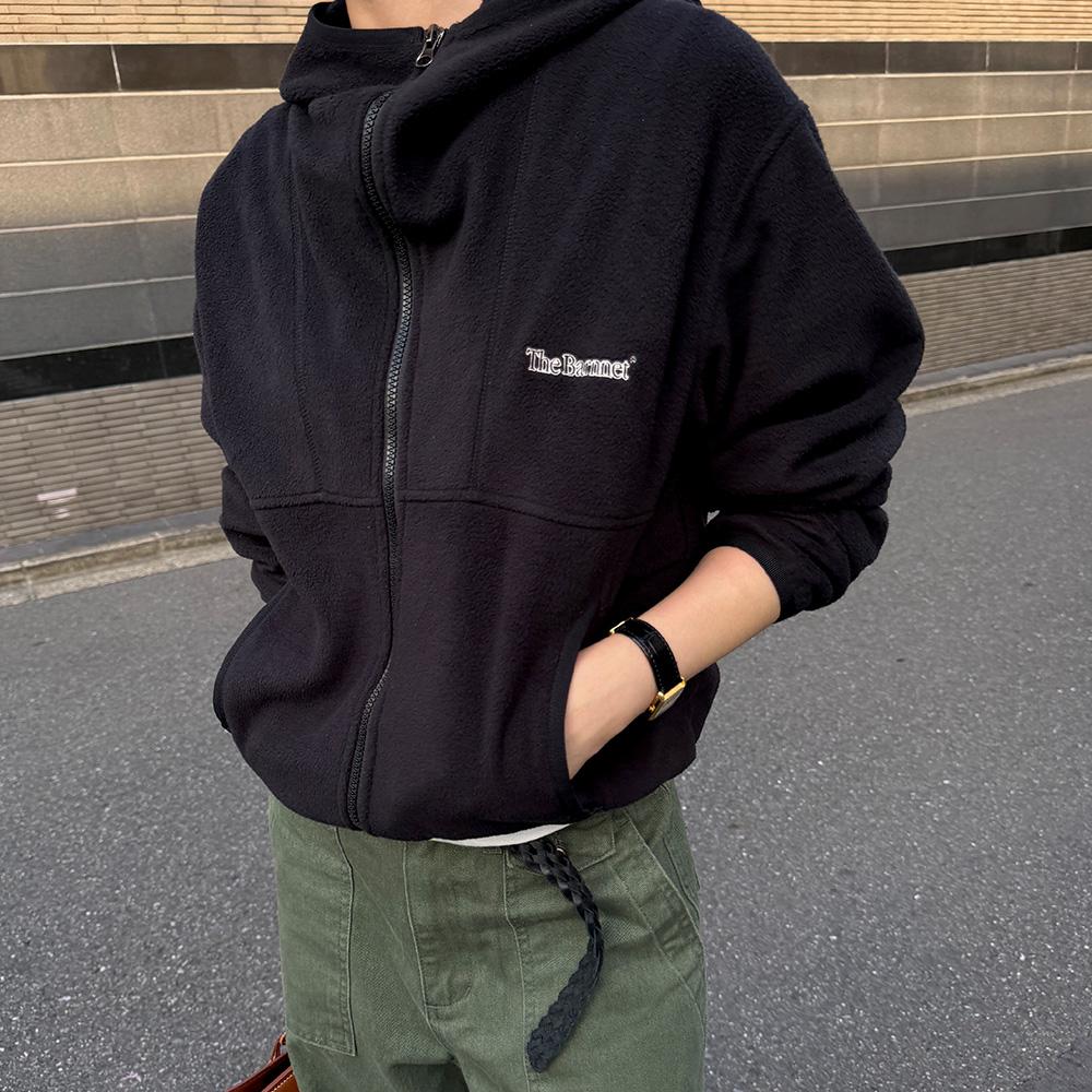 Molten Fleece Zip-Up Hoodie_Black