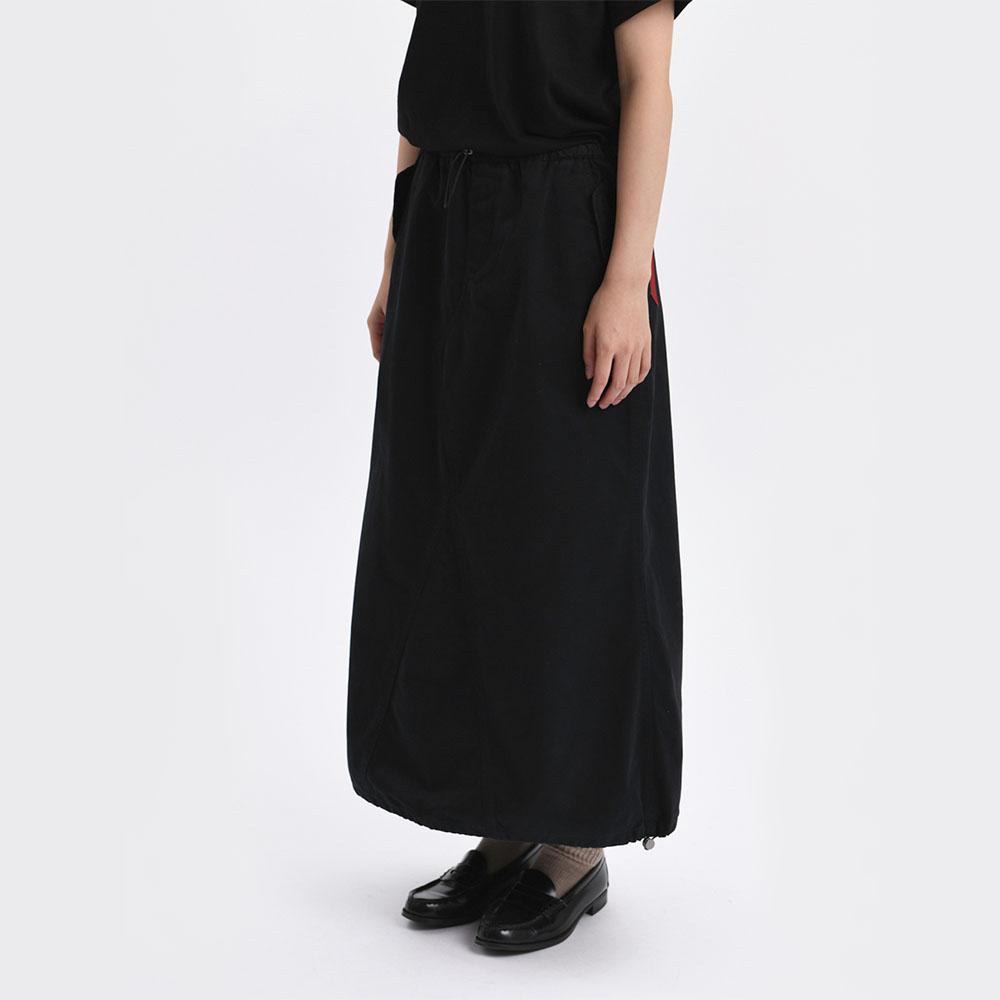DRAWCORD SKIRT W (BLACK)