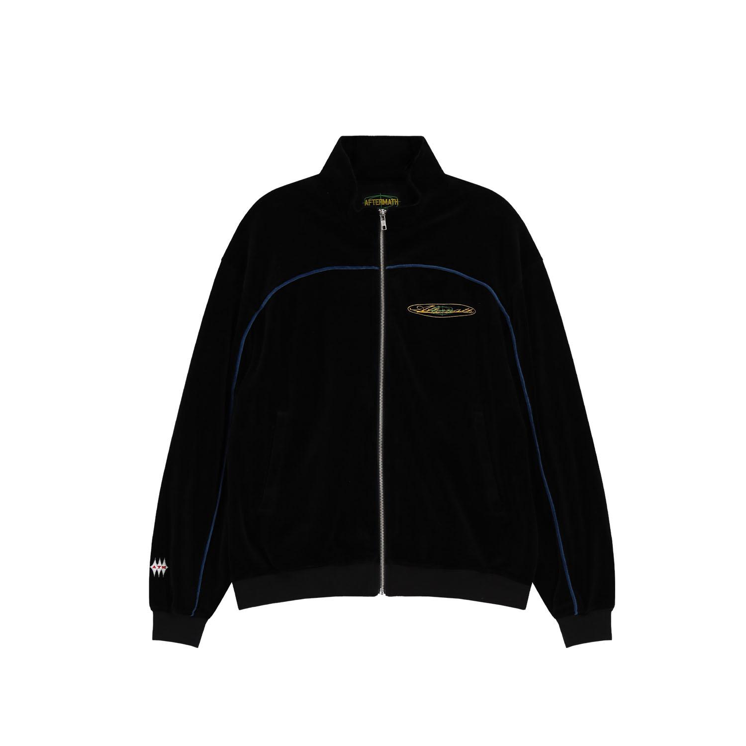 VELOUR TRACK JACKET BLACK