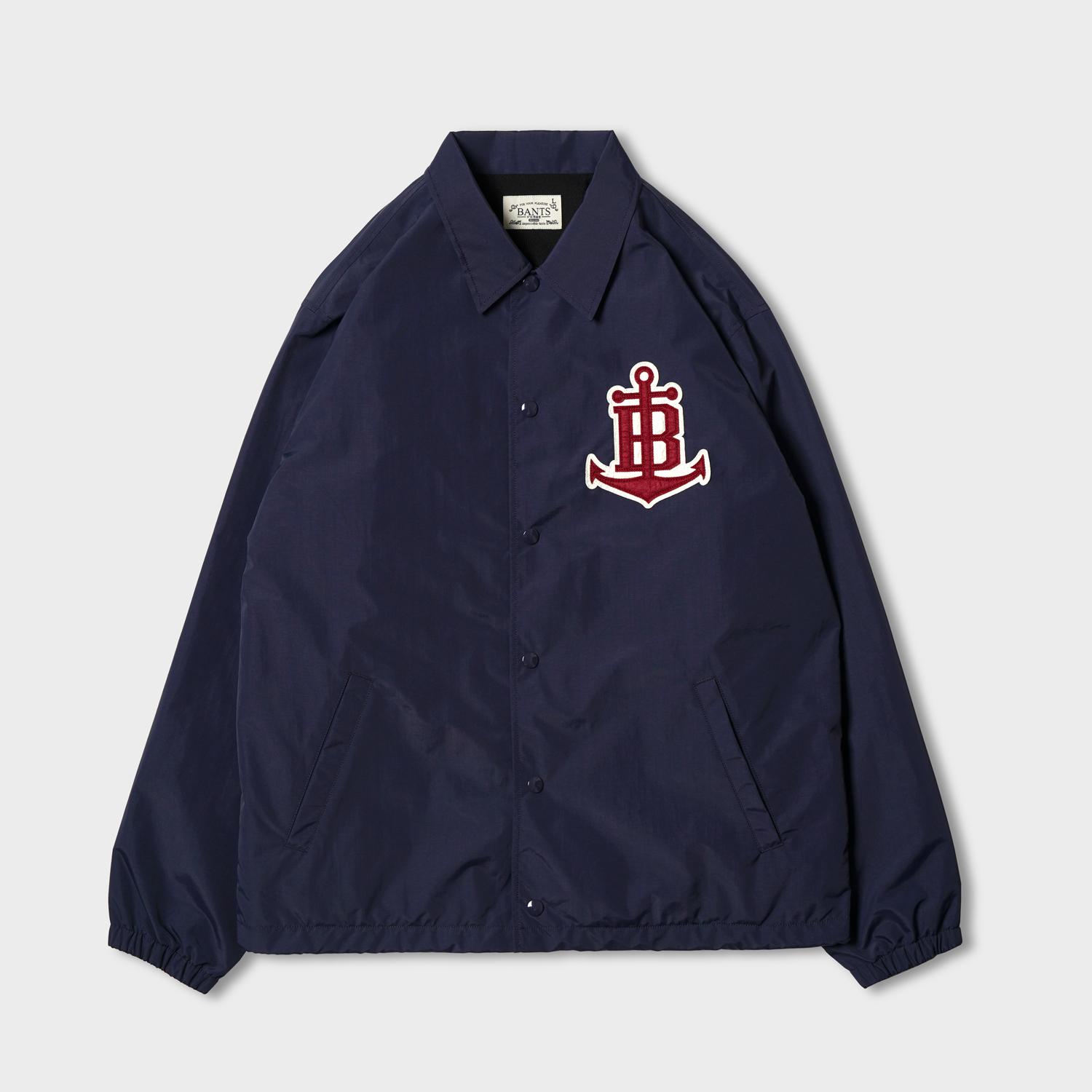 BANTS BGS Vintage Baseball Coach Jacket (Navy)