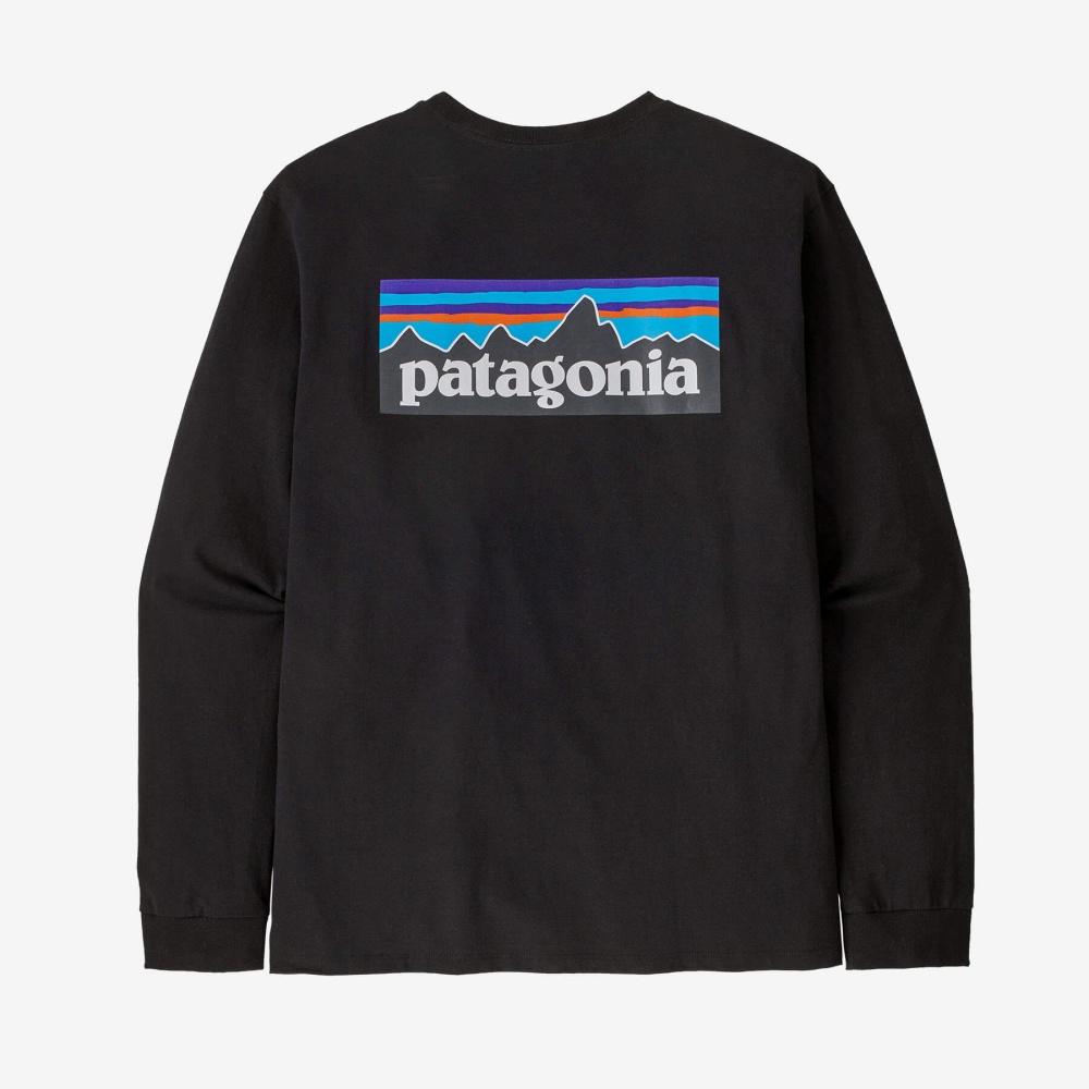 Mens Long-Sleeved P-6 Logo Responsibili-Tee 38518Q7 (BLK)