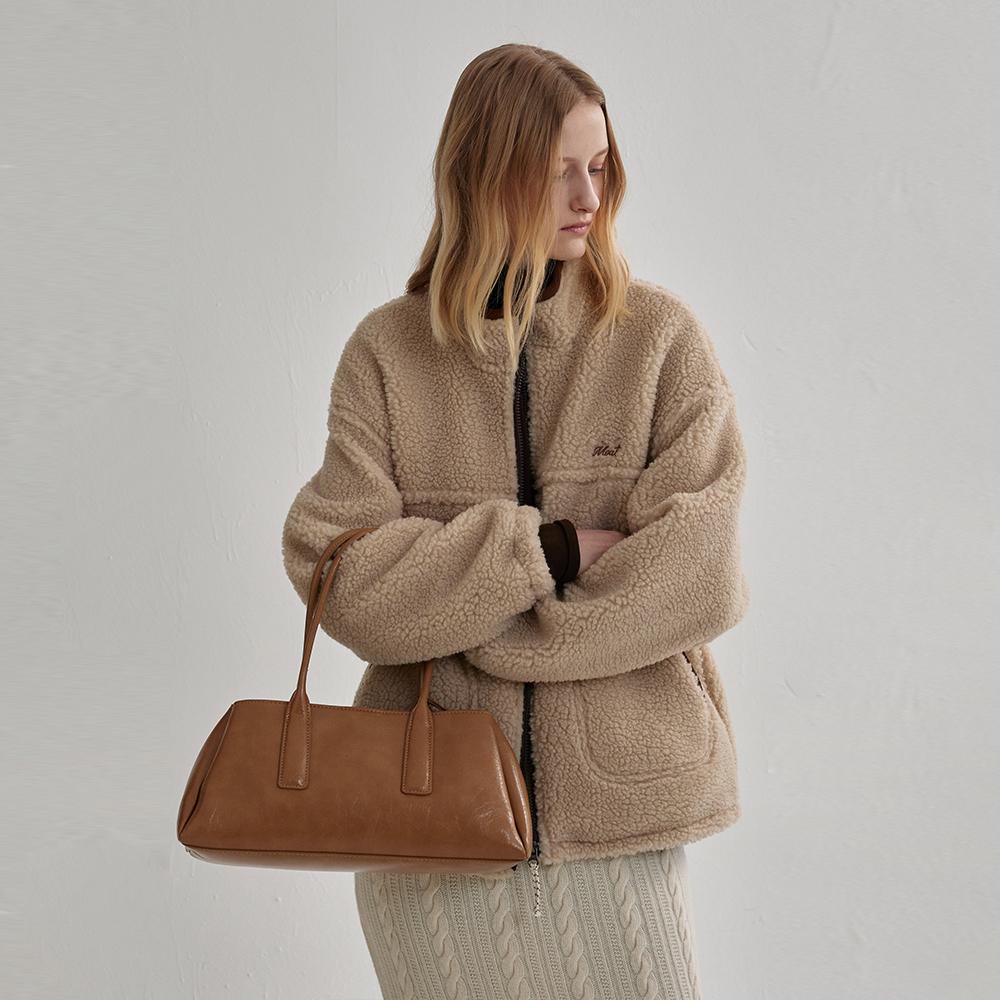 OVER-FIT FLEECE JUMPER (sand beige)