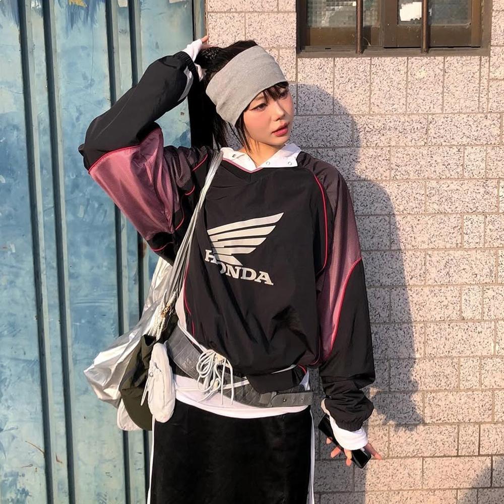 Speed Track nylon Long sleeve Pink