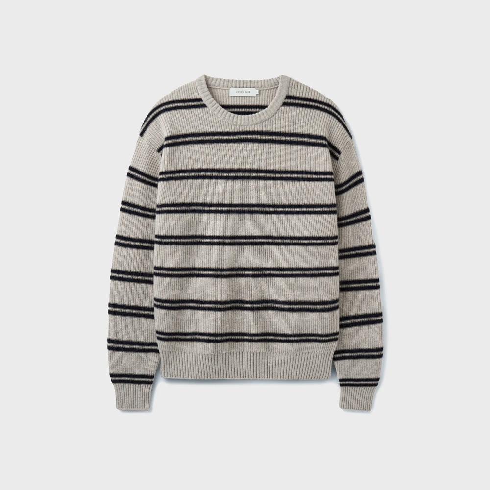 HARBOR STRIPE KNIT [PEBBLE BEIGE]