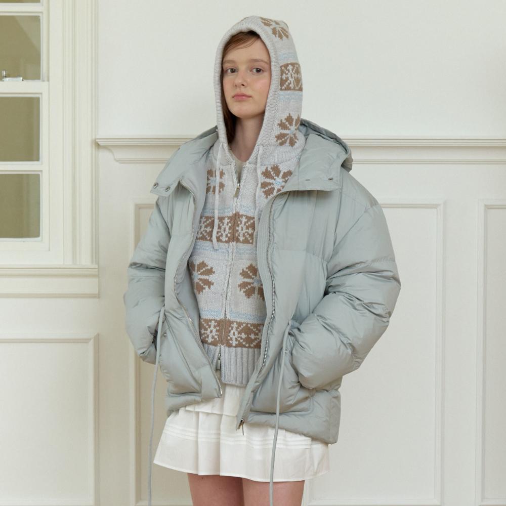 Cloud hooded puffer duck down padding - sora