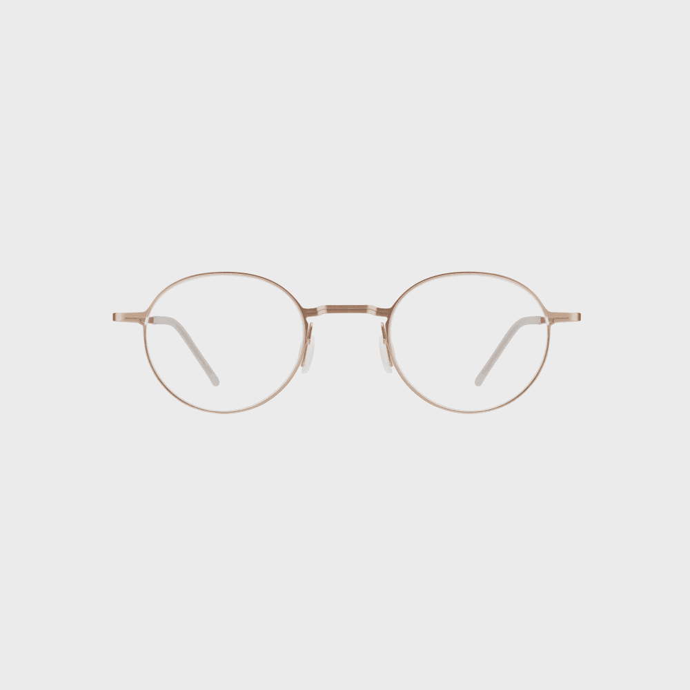 [10-YEAR EDITION] Luce - Rose gold 라운드 메탈테 도수렌즈 무료