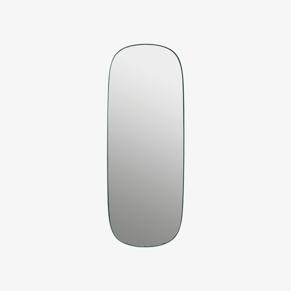 FRAMED MIRROR LARGE DARK GREEN-CLEAR