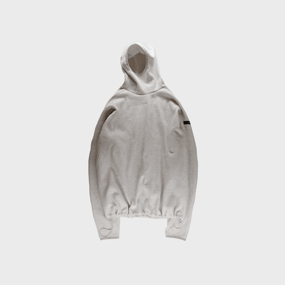 waffle warmer hoodie (cream color)